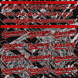 Custom Stitched Black Red Gray-White 3D Pattern Design Animal Eagle Sports Pullover Sweatshirt Hoodie