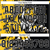 Custom Stitched Black Yellow Gray-White 3D Pattern Design Animal Tiger Sports Pullover Sweatshirt Hoodie