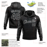 Custom Black White 3D Pattern Design Ethnic Tribal Sportswear Pullover Sweatshirt Hoodie