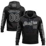 Custom Black White 3D Pattern Design Ethnic Tribal Sportswear Pullover Sweatshirt Hoodie