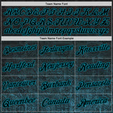 Custom Black Teal 3D Pattern Design Ethnic Tribal Sportswear Pullover Sweatshirt Hoodie