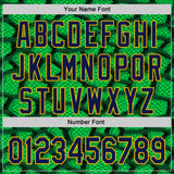 Custom Stitched Green Navy-Gold 3D Pattern Design Crocodile Skin Print Sportswear Pullover Sweatshirt Hoodie