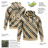 Custom Cream City Cream-Black 3D Pattern Design Western Cowboy Tribal Ethnic Sports Pullover Sweatshirt Hoodie