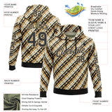 Custom City Cream Black 3D Pattern Design Western Cowboy Tribal Ethnic Sports Pullover Sweatshirt Hoodie