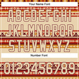 Custom City Cream Burgundy 3D Pattern Design Western Cowboy Tribal Ethnic Sports Pullover Sweatshirt Hoodie