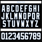 Custom Black White-Light Blue 3D Splash Hockey Lace Neck Jersey