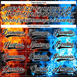 Custom Black White 3D Flame Hockey Lace Neck Jersey