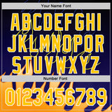 Custom Blue Yellow-White 3D Abstract Flame Sports Pullover Sweatshirt Hoodie