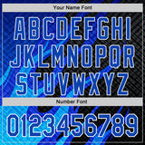 Custom Black Thunder Blue-White 3D Abstract Flame Sports Pullover Sweatshirt Hoodie