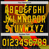 Custom Red Yellow-Black 3D Abstract Flame Sports Pullover Sweatshirt Hoodie