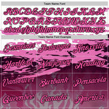 Custom White Pink-Black 3D Abstract Flame Sports Pullover Sweatshirt Hoodie