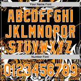 Custom Black Bay Orange-White 3D Abstract Flame Sports Pullover Sweatshirt Hoodie