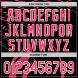 Custom Black Neon Pink-White 3D Abstract Flame Sports Pullover Sweatshirt Hoodie