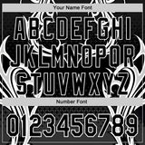 Custom Black White 3D Abstract Flame Sports Pullover Sweatshirt Hoodie