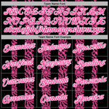 Custom Stitched Black Pink-White 3D Pattern Design Abstract Shape Sports Pullover Sweatshirt Hoodie