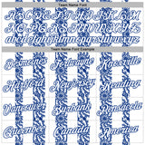 Custom Stitched White Royal 3D Pattern Design Abstract Shape Sports Pullover Sweatshirt Hoodie