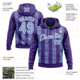 Custom Stitched Purple Light Blue-White 3D Pattern Design Abstract Shape Sports Pullover Sweatshirt Hoodie