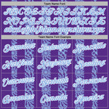 Custom Stitched Purple Light Blue-White 3D Pattern Design Abstract Shape Sports Pullover Sweatshirt Hoodie