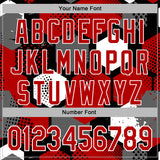 Custom Stitched Black Red-White 3D Pattern Design Geometric Shape Sports Pullover Sweatshirt Hoodie
