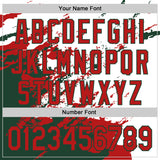 Custom Stitched White Red-Green 3D Pattern Design Abstract Fragment Art Splash Sports Pullover Sweatshirt Hoodie