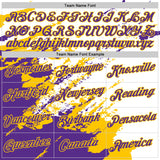 Custom Stitched White Purple-Yellow 3D Pattern Design Abstract Fragment Art Splash Sports Pullover Sweatshirt Hoodie