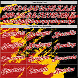 Custom Stitched Black Red Yellow-White 3D Pattern Design Abstract Fragment Art Splash Sports Pullover Sweatshirt Hoodie