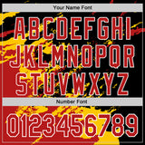 Custom Stitched Black Red Yellow-White 3D Pattern Design Abstract Fragment Art Splash Sports Pullover Sweatshirt Hoodie