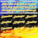 Custom Stitched Black Yellow Blue-White 3D Pattern Design Splash Sports Pullover Sweatshirt Hoodie