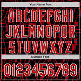 Custom Stitched Black Red-White 3D Pattern Design Line Sports Pullover Sweatshirt Hoodie