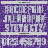 Custom Stitched Purple Gray-White 3D Pattern Design Line Sports Pullover Sweatshirt Hoodie