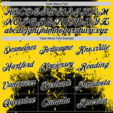 Custom Stitched Black Yellow-White 3D Pattern Design Abstract Splatter Grunge Art Sports Pullover Sweatshirt Hoodie