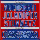 Custom Stitched Royal Red-White 3D Pattern Design Abstract Splatter Grunge Art Sports Pullover Sweatshirt Hoodie