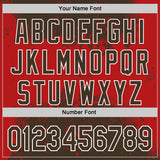 Custom Stitched Brown Red-White 3D Pattern Design Abstract Splatter Grunge Art Sports Pullover Sweatshirt Hoodie