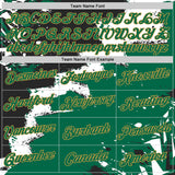 Custom Stitched Black Kelly Green Old Gold-White 3D Pattern Design Splash Torn Paper Style Sports Pullover Sweatshirt Hoodie