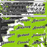 Custom Stitched Black Neon Green-White 3D Pattern Design Splash Torn Paper Style Sports Pullover Sweatshirt Hoodie