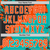 Custom Stitched Black Orange Aqua-White 3D Pattern Design Splash Torn Paper Style Sports Pullover Sweatshirt Hoodie