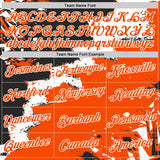 Custom Stitched Black Orange-White 3D Pattern Design Splash Torn Paper Style Sports Pullover Sweatshirt Hoodie
