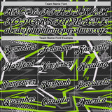 Custom Stitched Black Neon Green-White 3D Pattern Design Line Sports Pullover Sweatshirt Hoodie