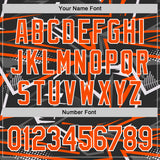 Custom Stitched Black Orange-White 3D Pattern Design Line Sports Pullover Sweatshirt Hoodie