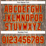 Custom Stitched Old Gold Red-Yellow 3D Pattern Design Tree Camo Hunting Sports Pullover Sweatshirt Hoodie