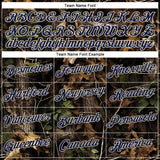 Custom Stitched Black Navy Old Gold-Cream 3D Pattern Design Tree Camo Hunting Sports Pullover Sweatshirt Hoodie