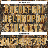 Custom Stitched Olive Old Gold-Cream 3D Pattern Design Tree Camo Hunting Sports Pullover Sweatshirt Salute To Service Hoodie