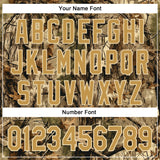 Custom Stitched Olive Old Gold-Cream 3D Pattern Design Tree Camo Hunting Sports Pullover Sweatshirt Salute To Service Hoodie