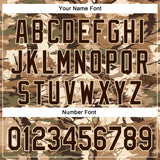 Custom Stitched Olive Brown-Cream 3D Pattern Design Tree Camo Hunting Sports Pullover Sweatshirt Salute To Service Hoodie