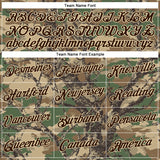 Custom Stitched Old Gold Brown-Cream 3D Pattern Design Tree Camo Hunting Sports Pullover Sweatshirt Hoodie