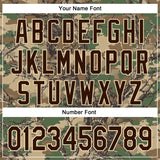 Custom Stitched Old Gold Brown-Cream 3D Pattern Design Tree Camo Hunting Sports Pullover Sweatshirt Hoodie