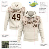 Custom Stitched Cream Brown-Cream 3D Pattern Design Tree Camo Gradient Hunting Sports Pullover Sweatshirt Hoodie