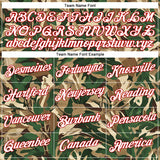 Custom Stitched Cream White-Red 3D Pattern Design Tree Camo Hunting Sports Pullover Sweatshirt Hoodie