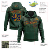 Custom Stitched Green Navy-Bay Orange 3D Pattern Design Tree Camo Gradient Hunting Sports Pullover Sweatshirt Hoodie