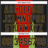 Custom Stitched Red Navy Black Green-Gold 3D Pattern Design Sportswear Pullover Sweatshirt Hoodie